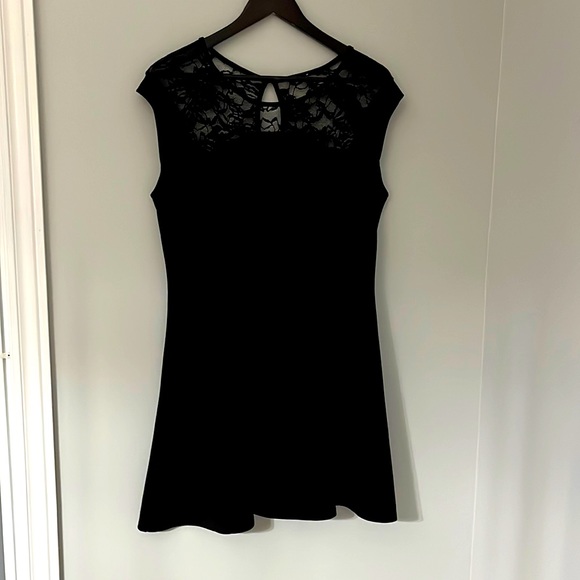 2/$30 Black lace skater dress - Picture 1 of 5